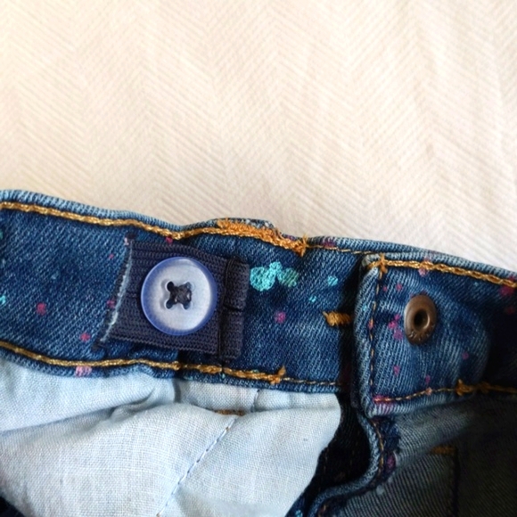 garanimals paint splatter cut off denim jean shorts 3T toddler girls - Picture 5 of 7